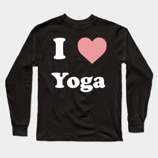 I Heart Yoga Long Sleeve T-Shirt